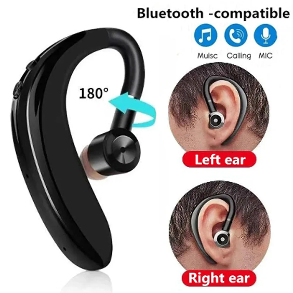 

Headset Bluetooth 5.0 Earphones HiFi Stereo Waterproof Business Headphones Earpiece Handsfree for Samsung S10 Nokia G42 Oppo A32