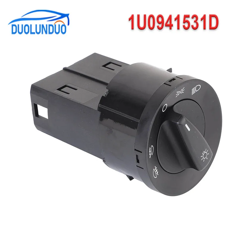 DUOLUNDUO 1U0941531D 1Z0941531C 3B0941531C Interruptor de faros para VW Volkswagen Bora Golf 4 Passat B5 Sharan Lupo Polo Beetle
