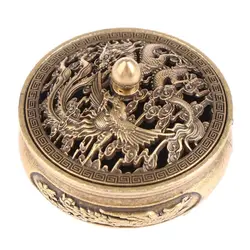 Unique Hollow Lotus Stove Durable Incense Stick Burner Three Legged Copper Furnace Mini Lotus Seed Aromatherapy Stove