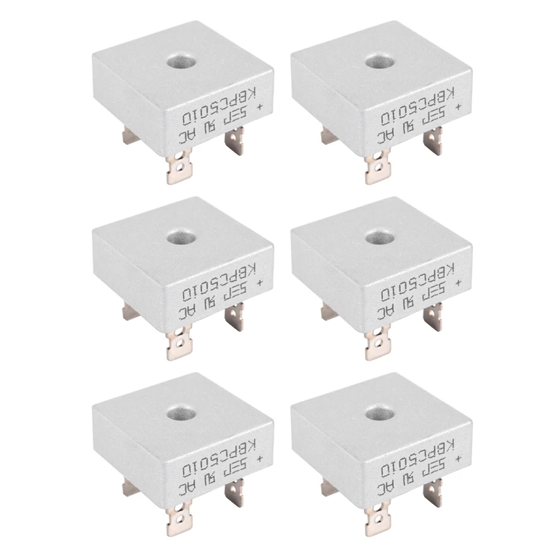 

6X Single Phase Diode Bridge Rectifier 50A 1000V KBPC5010 New