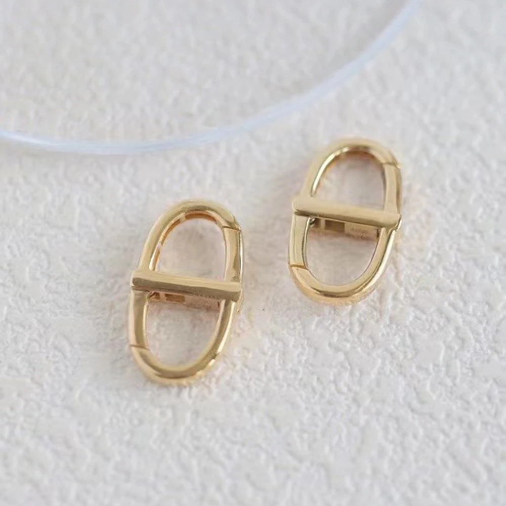 Sinya النقي 18k الذهب الماس موصل عالمي لانهائي مشبك قفل المشبك Au750 مجوهرات Findings بها بنفسك النتائج مكونات اكسسوارات