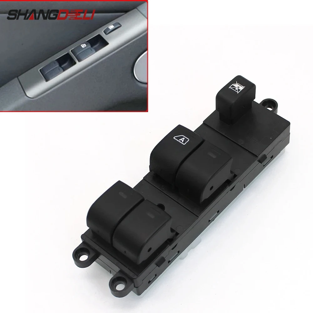

1PC Left Driver Side Power Window Control Switch Window Lifter Switch Button For Nissan Pathfinder Navara D40 Qashqai 05 - 15