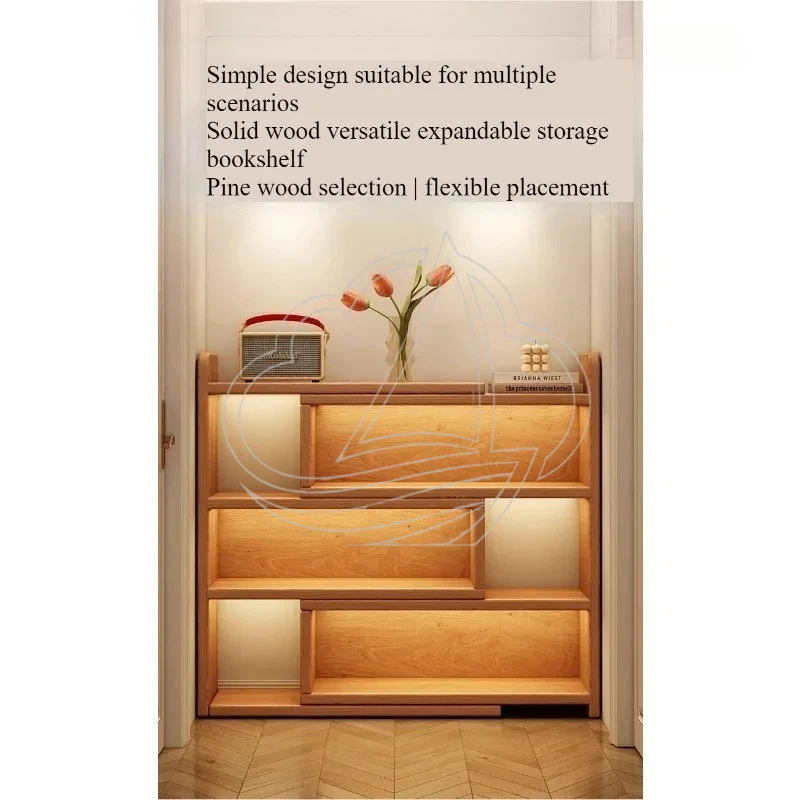 Retractable Corner Bookshelf Multi-Layer Floor Storage Shelf Student Bedside Desktop Organizer