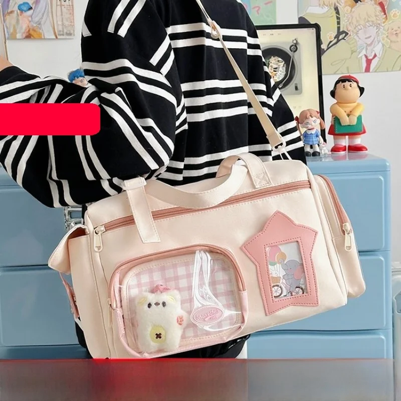 Winter New Travel Bag Crossbody Single Shoulder Grain Student Bag Daily Pain Bag Small Snack Bar Student Guizi Bag