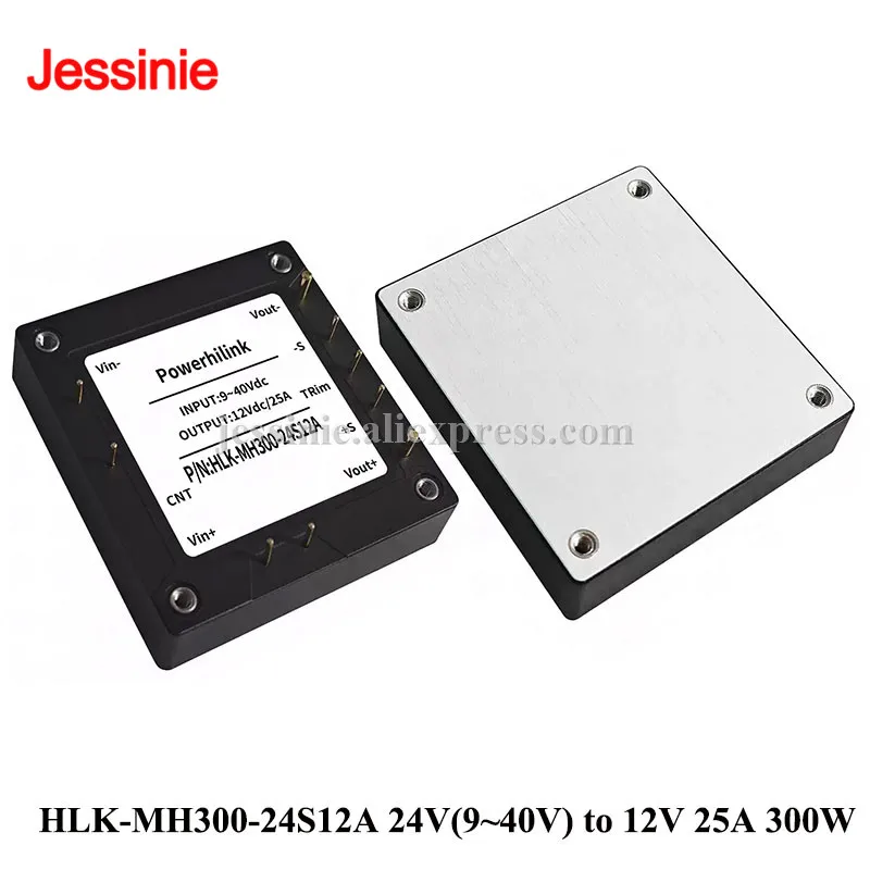 Hi-Link HLK-MH300-24S12A 300W 24V 9~40V to 12V 25A DC-DC Half-Brick Isolated Power Supply Module Regulated Single Output