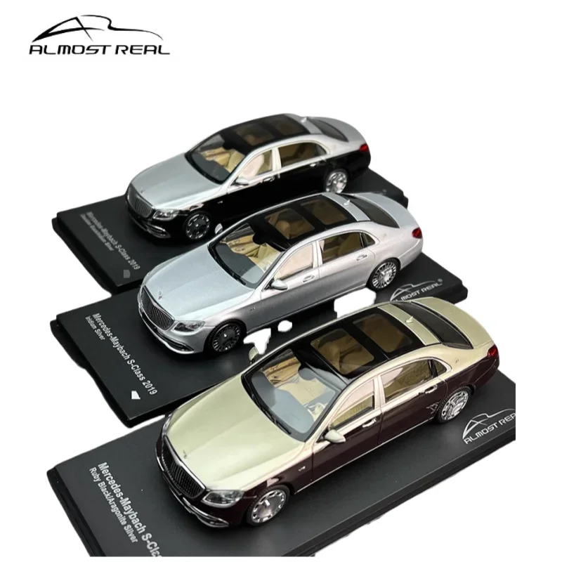 1:43 Mercedes-Benz Maybach S-Class 2019 alloy model, children\'s collection of decorative toys, holiday gifts for children.