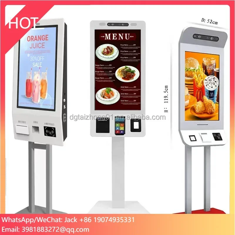 

32/21.5inch Oem Self Service Kiosk Price Terminal Printer Kiosk Window/android System Parking Payment Self Service Kiosk System