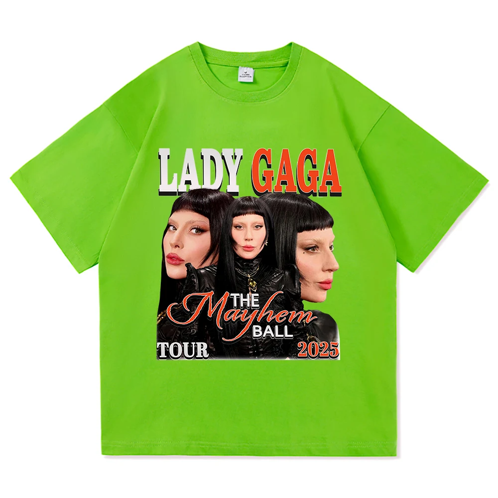 レディー・ガガメイヘムボールツアー 2025 Tシャツファッション男性