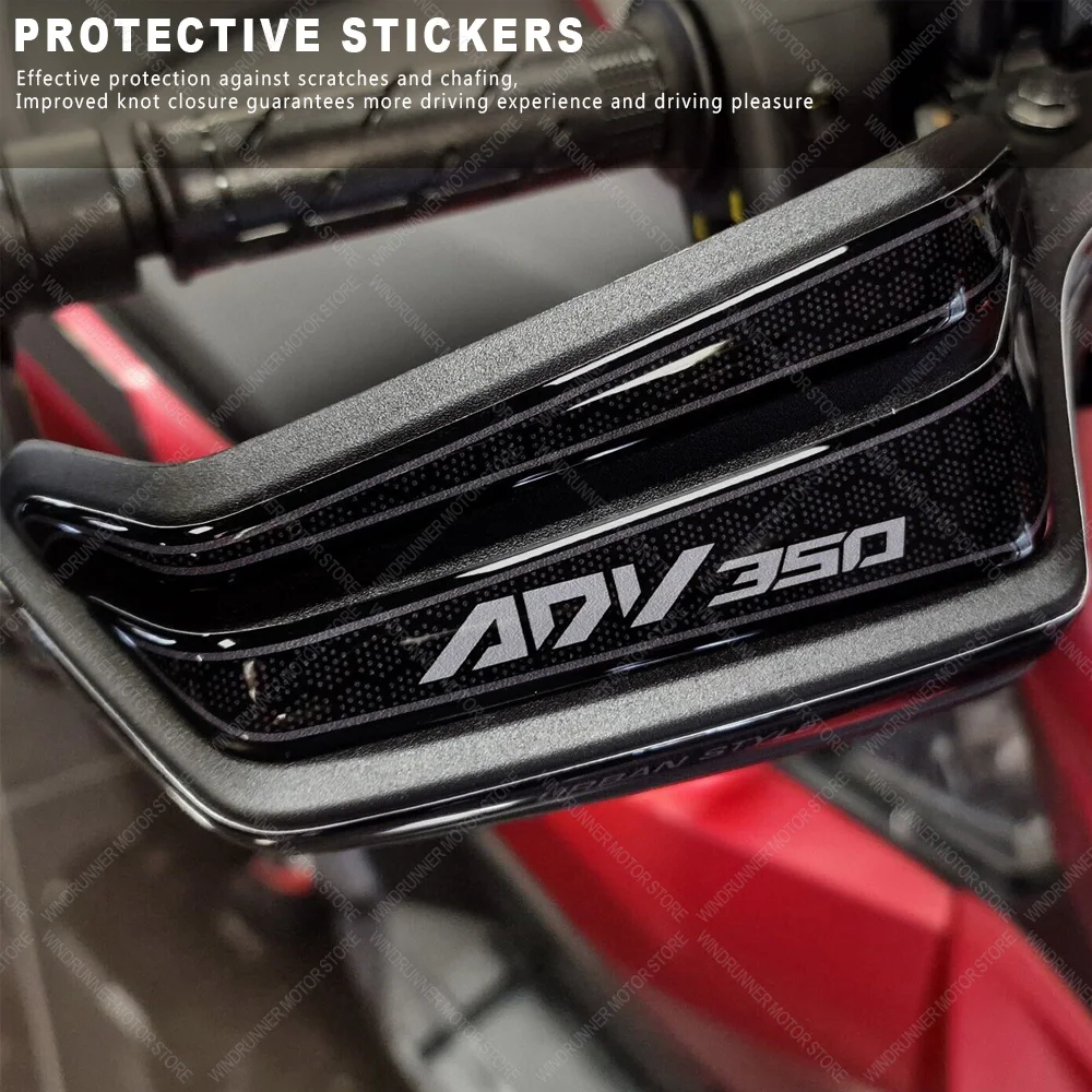 Waterproof Protective Sticker Motorcycle Hand Guards Sticker 3D Epoxy Resin Sticker For Adv 350 Adv 350 2022 2023