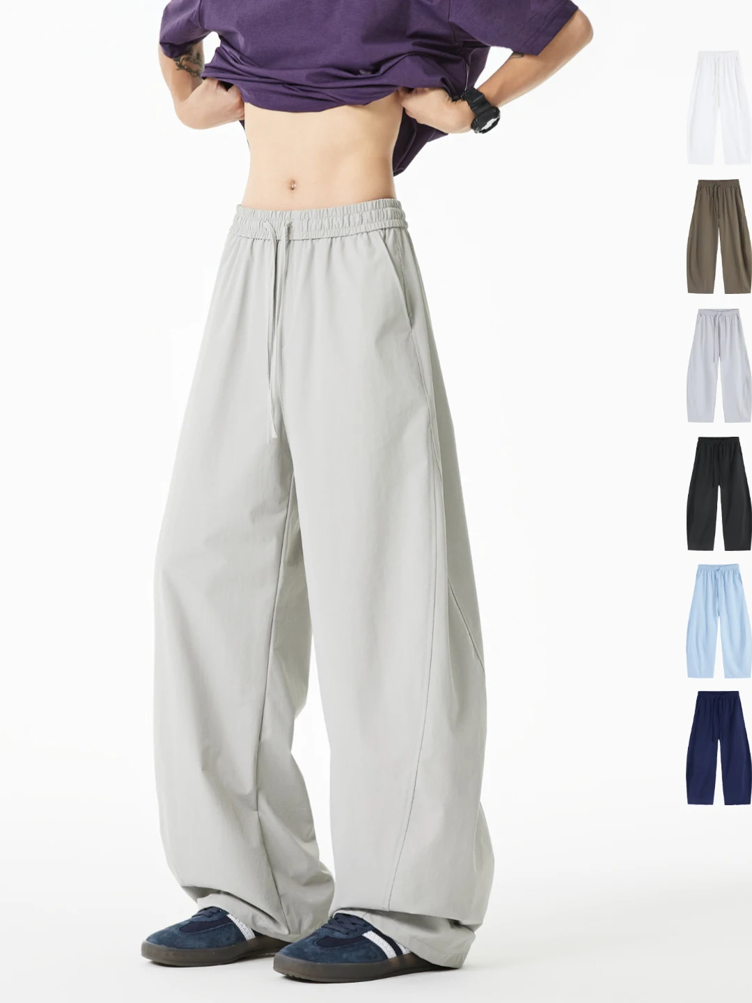 

Быстросохнущие повседневные брюки для женщин, весенне-летние, свободные, тонкие, прямого кроя, спортивные, удобные, дышащие, легкие