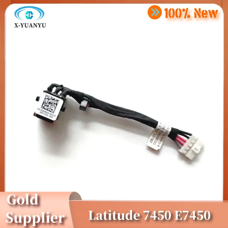 Nuevo para Dell Latitude 7450 E7450 portátil DC en línea DC entrada de alimentación Jack con Cable 0GH95W GH95W