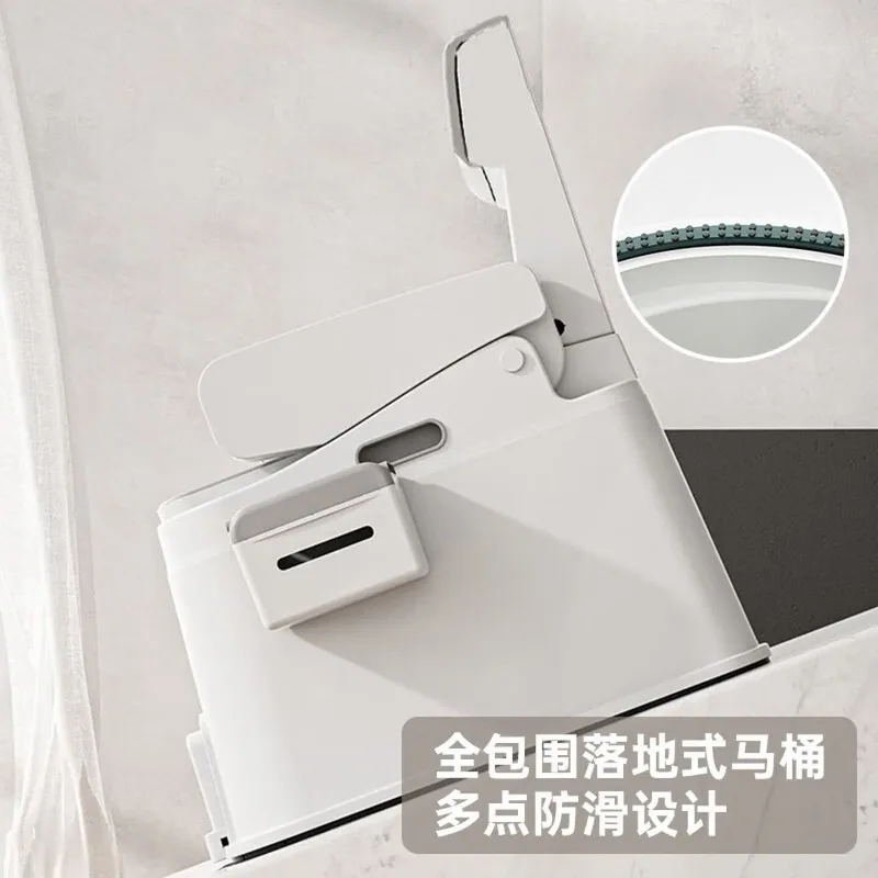 Mobile toilet for the elderly, portable toilet chair for pregnant women