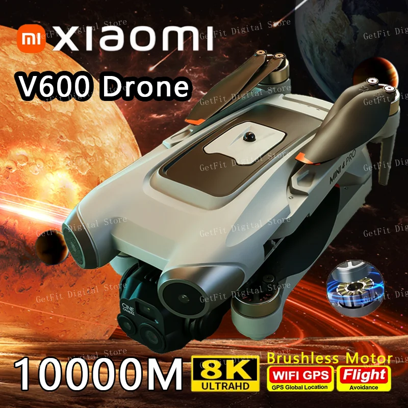 Xiaomi MIJIA V600 Drone 5G GPS Professional 8K HD Aerial Photography Dual Camera Obstacle Avoidance Brushless Quadrotor 10000M