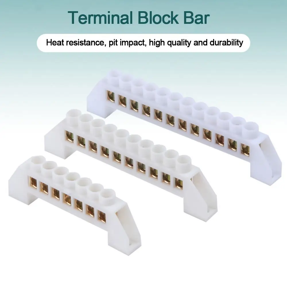 

Earth Neutral 5-12 Hole Bridge Type Zero Line Ground Bar Grounding Copper Bar Distribution Box to Zero Terminal Block Connector