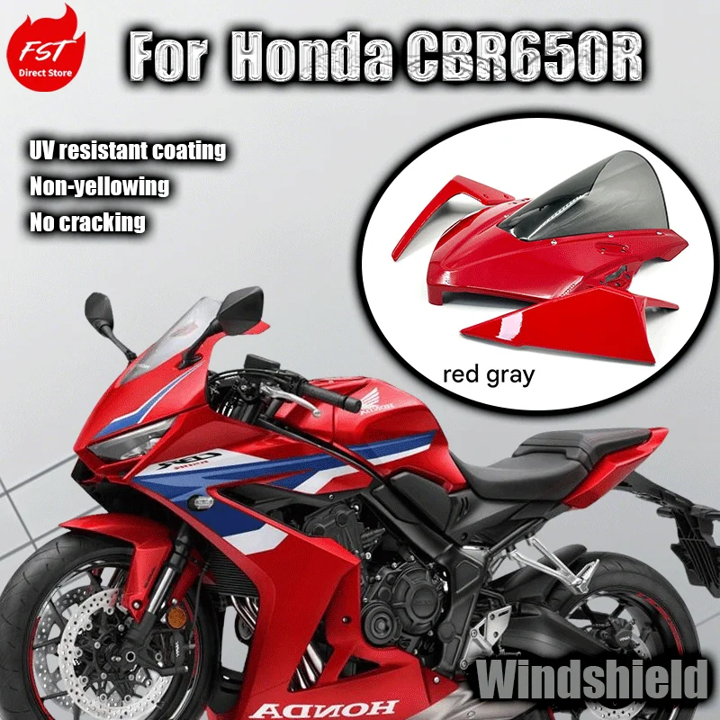 

For Honda CBR650R Modified Racing Integrated Windshield Heightened Windshield Spoiler and Deflector Accessories