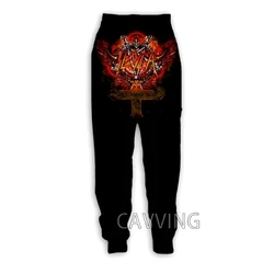 Calça de moletom masculino 3D Slayer Rock Band, calça reta de jogging, moda casual, esporte, ano novo, T01, golfe, camping, calça Y2K