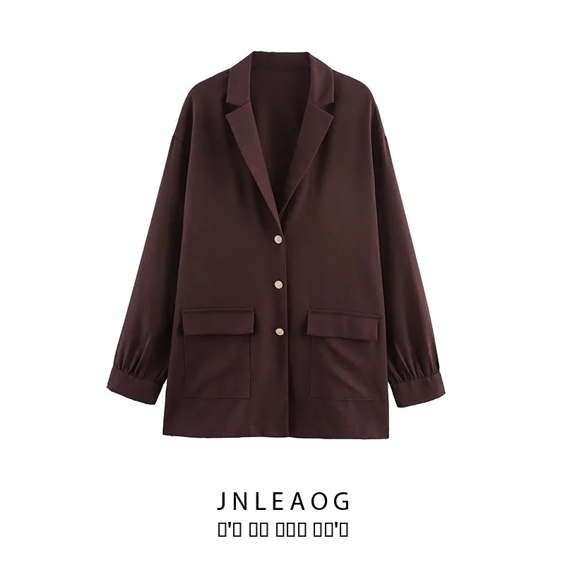 Faionable Pure Color Damenanzug Jaet Herbst Neuankömmling JNLEAOG Lässiger Polyesterstoff Europäischer Stil Keine passende Artikel