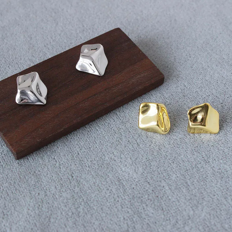 Irregular meteorite stud earrings for women small cute earrings minimalist daily  jewelry new in 2026