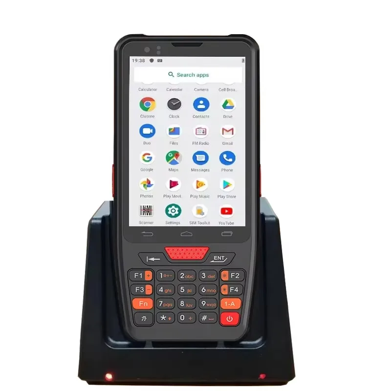 4 Inch Handheld Android PDA NFC Mobile Data Collector Terminal Industrial Rugged OCR ID Card 1D 2D Barcode Scanner for Warehouse
