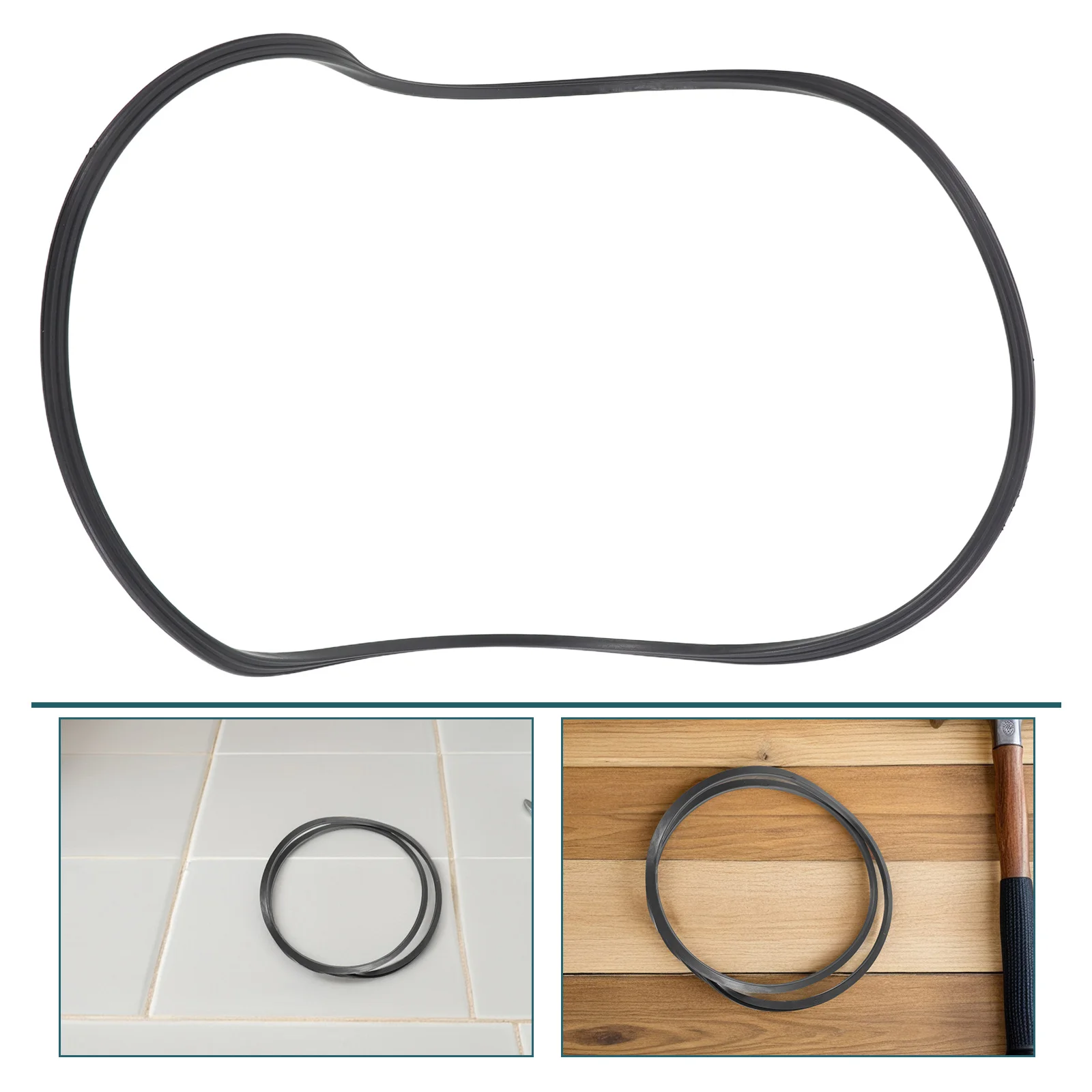 

2Pcs Salon Chair Base Gasket 45cm Plastic Hydraulic Ring Stable Anti-Slip Noise Reduction Floor Protector Universal Styling
