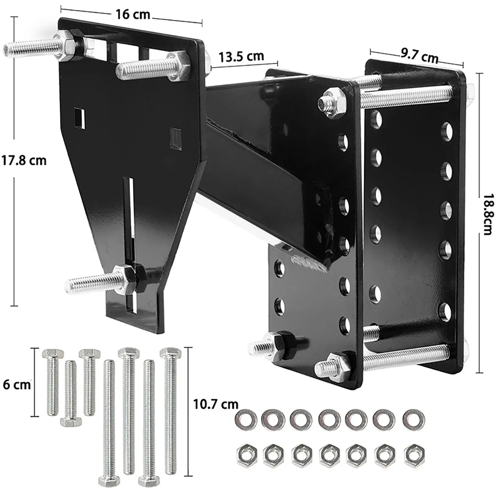 Steel Spare Tire Carrier Mount Multi Use Tire Hoist Holder for Utility Trailer RV and Outdoor Storage