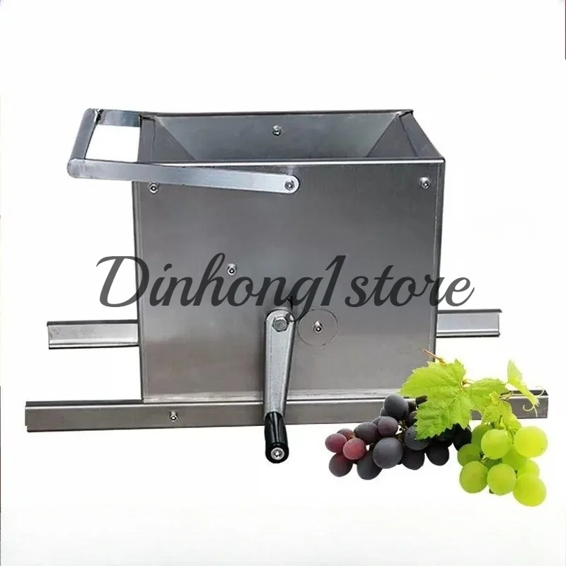 180R/Min Wine Processing Electric Grape Crusher Destemmer Separator Mulberry Strawberry Cherry Pear Crushing Machine