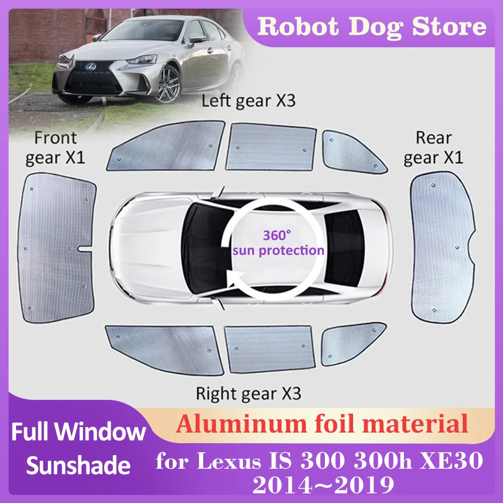 

Car Full Sunshades for Lexus IS 300 300h XE30 2014~2019 2015 Roof Windows Sun Visor Windshield Curtain Sunroof Cover Accessories