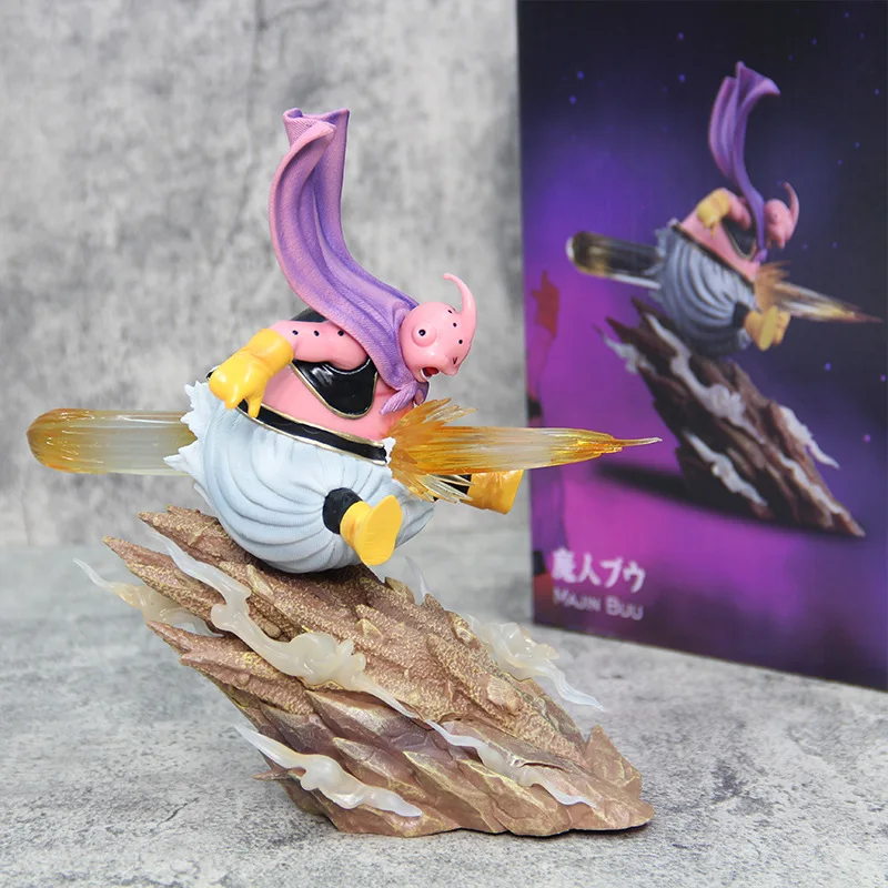 

21cm Dragon Ball Z Makin Buu Anime Character PVC Toys Children's Collector's Edition Model Buu Super Saiyan Boy Birthday Gift