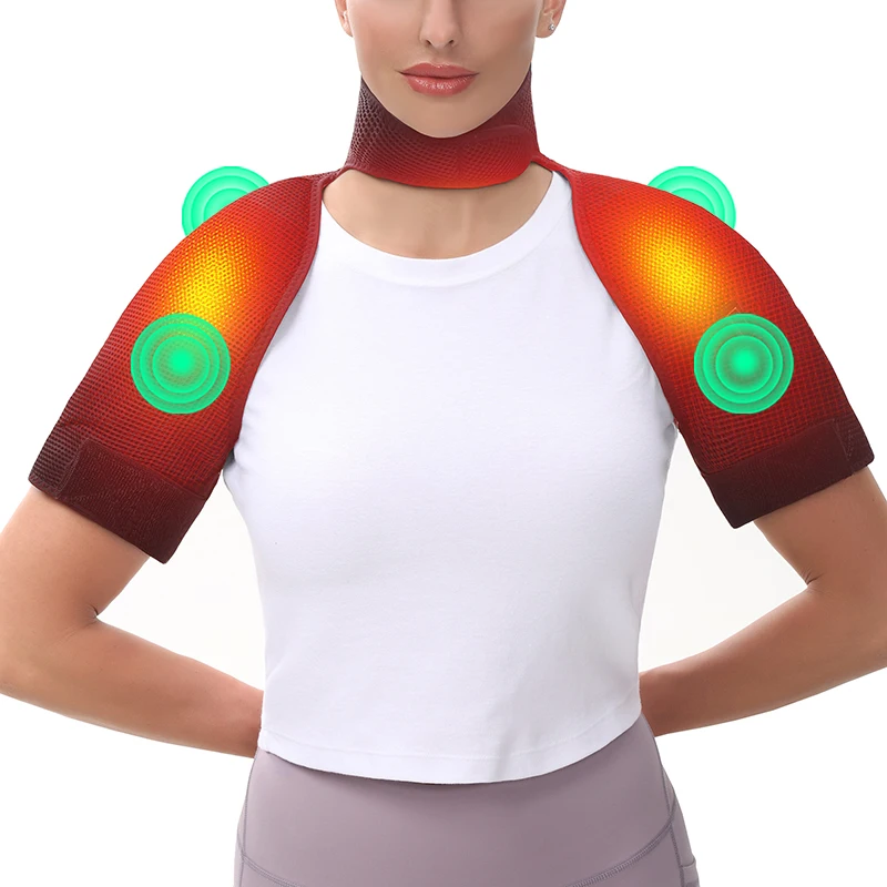 

Electric Heated Shawl - 3 Gear Heat & Massage,Relieves Muscle & Joint Pain,Aids Sports Recovery, for Fitness Fans & Seniors