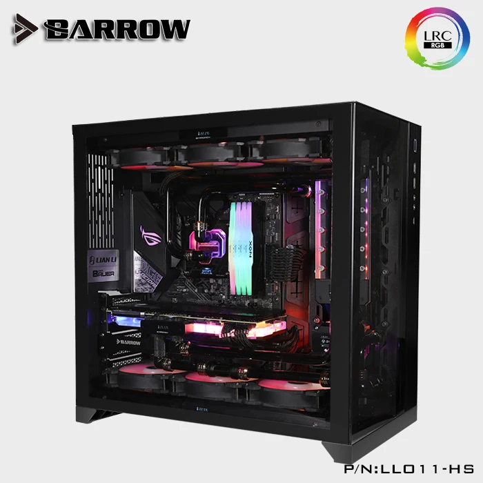 Barrow Water Cooling Kits for LIAN LI O11 Case 360mm Radiator+CPU Block+GPU Block+Pump+Reservoir+RGB Strip+Fan Water Cool