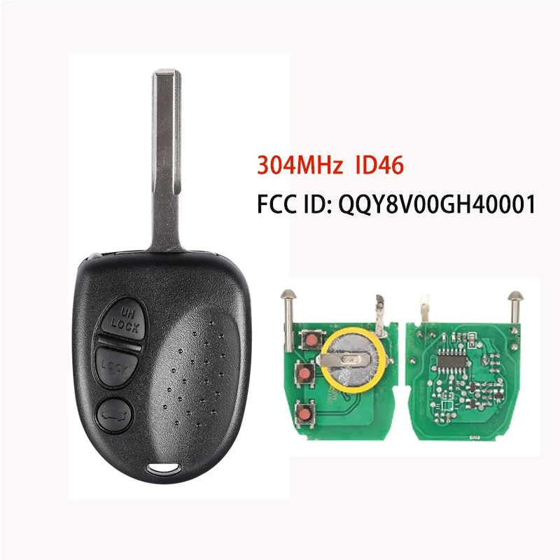 

Remote Car Key For Chevrolet Fob 304Mhz CapriceLumina Pontiac GTO Holden Commodore VS VR VT VZ QQY8V00GH40001