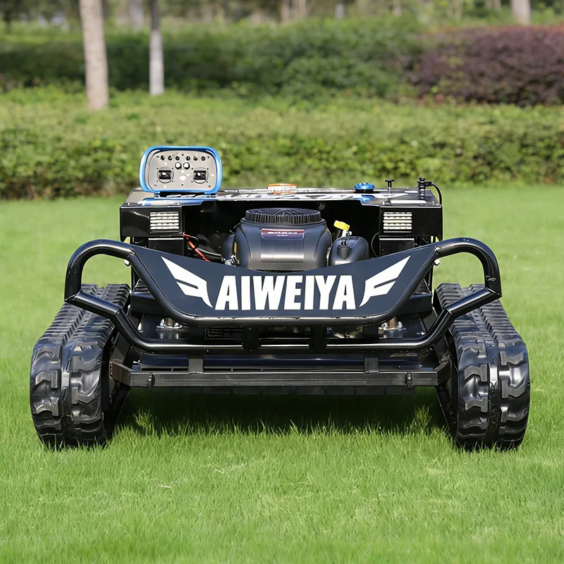 

Customized all terrain tracked lawn mower suitable for hillside embankments, greenhouses, orchards, farms, weeding machines
