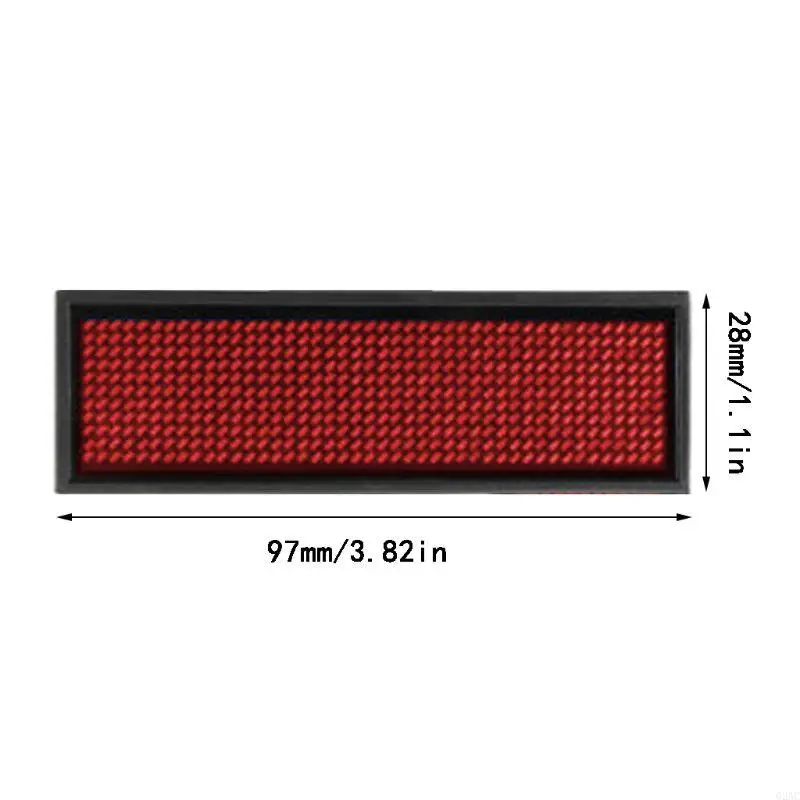 Nom LED G2AC Badge réutilisable Prix Signe numérique pour boutique restauration