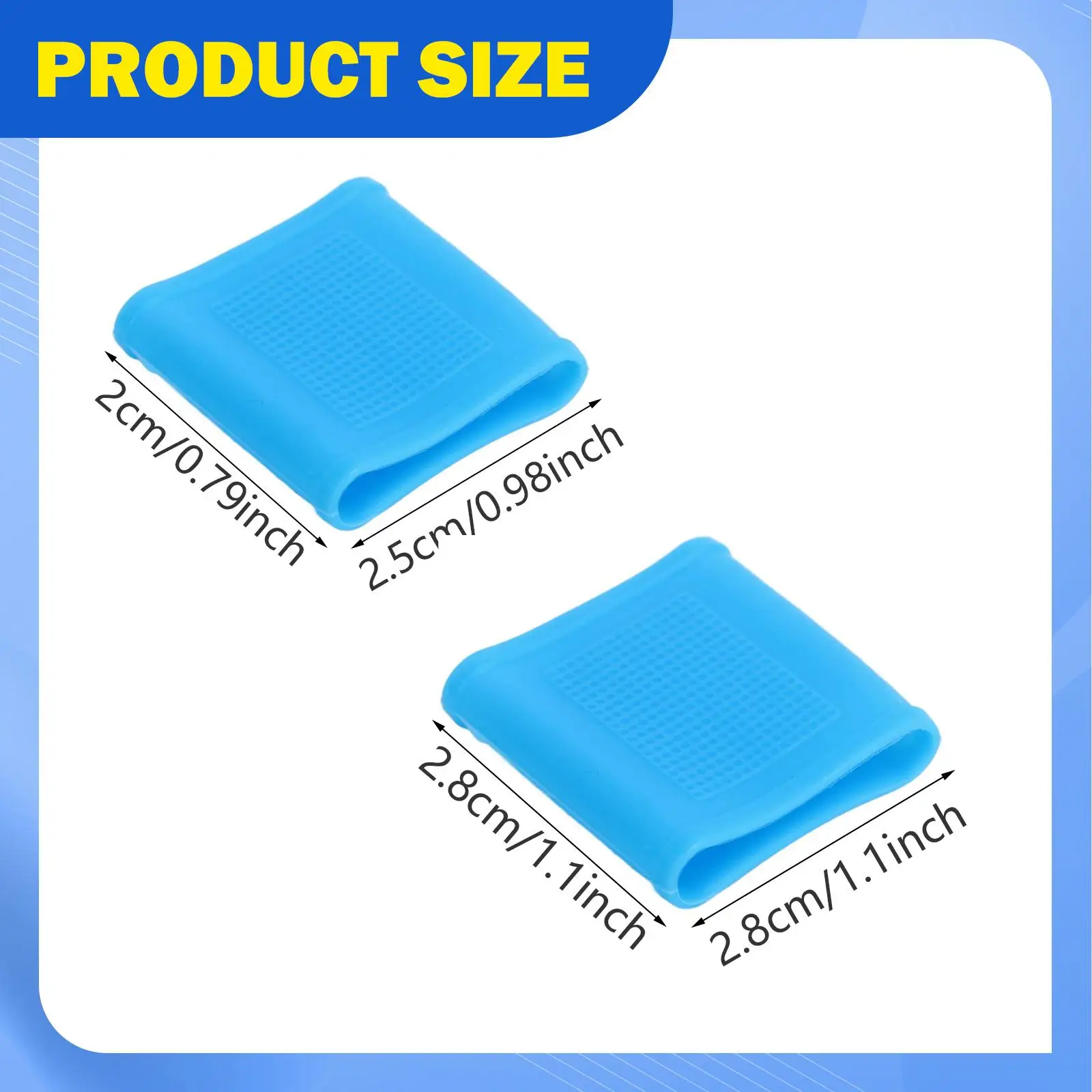 Reusable Finger Sleeves Silicone Protector Anti Slip Soft Knuckle Covers for Sports Gym School Gardening