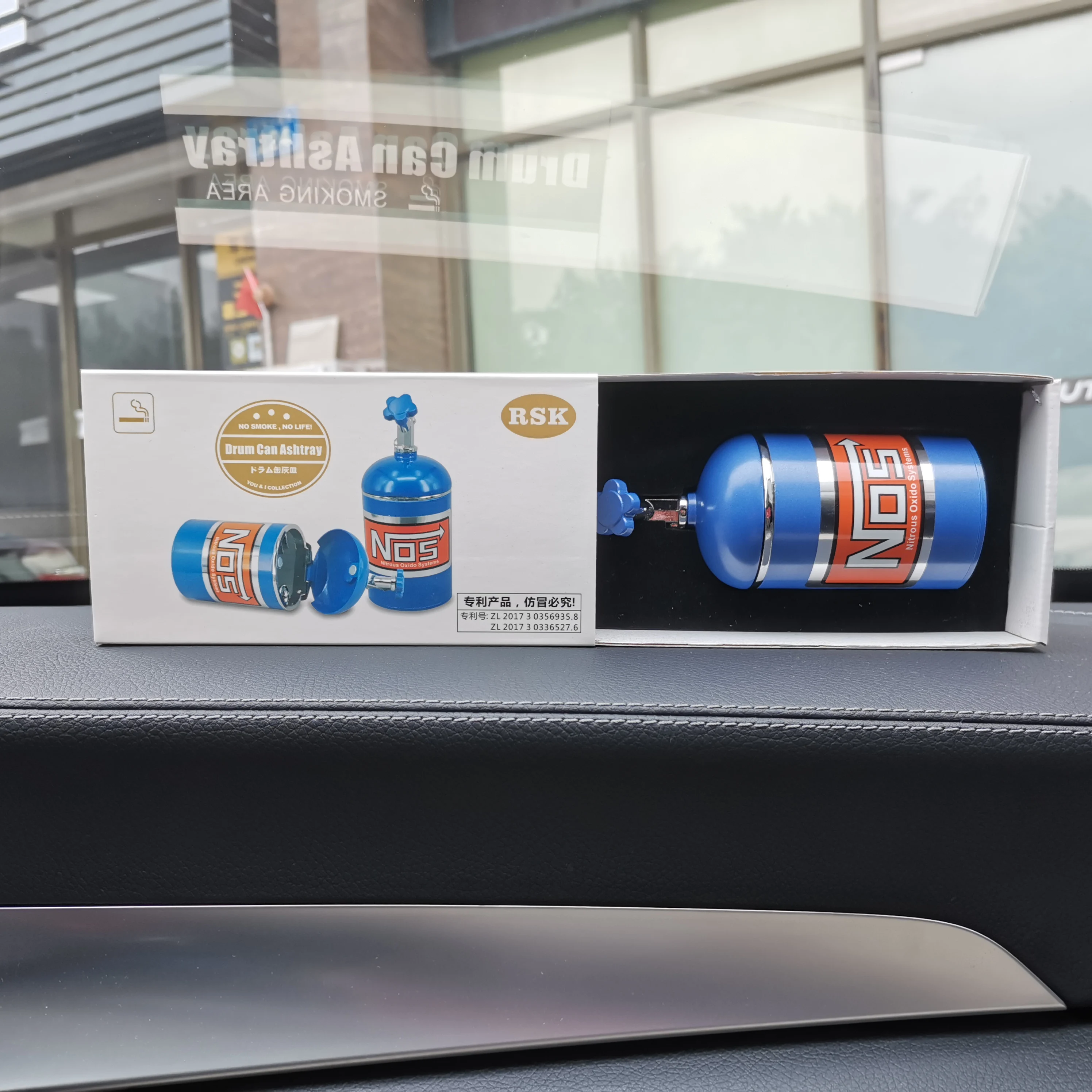 NOS Bottle Car posacenere sigaretta fumo posacenere per auto porta immondizia posacenere in metallo per Honda Toyota BMW Kia Alfa Volvo