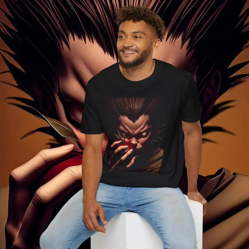 Death Note 3D T-shirt % Premium Quality Graphic Tee for Fans & Collectors - Unique Anime Apparel in Various Sizes