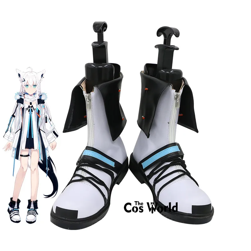 

Japanese Virtual YouTuber VTuber Hololive Shirakami Fubuki Customize Cosplay Boots Shoes