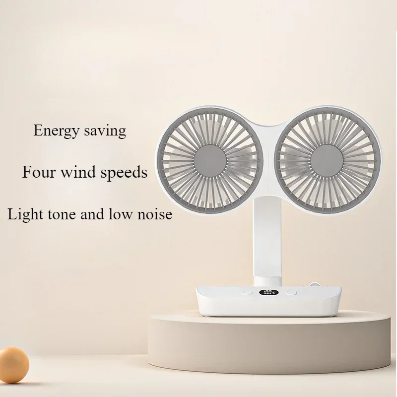 مروحة هواء تبريد مزدوجة الرأس من شاومي-يوبين ، قابلة لإعادة الشحن ، 4 سرعتان ، قابلة للتعديل ، مروحة سيارات ، منزل ، خارجي ، سيارة ، أجهزة كهربائية