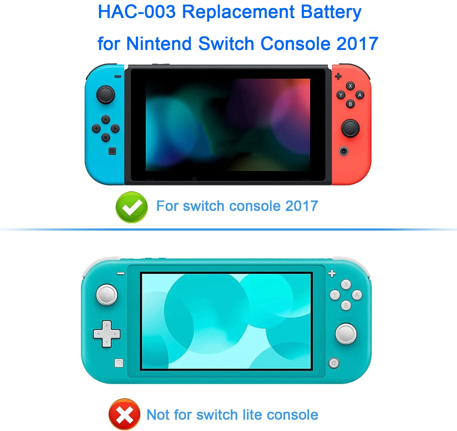 HAC-003 HAC 003 Battery 4310mAh Replacement Repair for Nintend Switch 2017 Console Game Console HAC-001