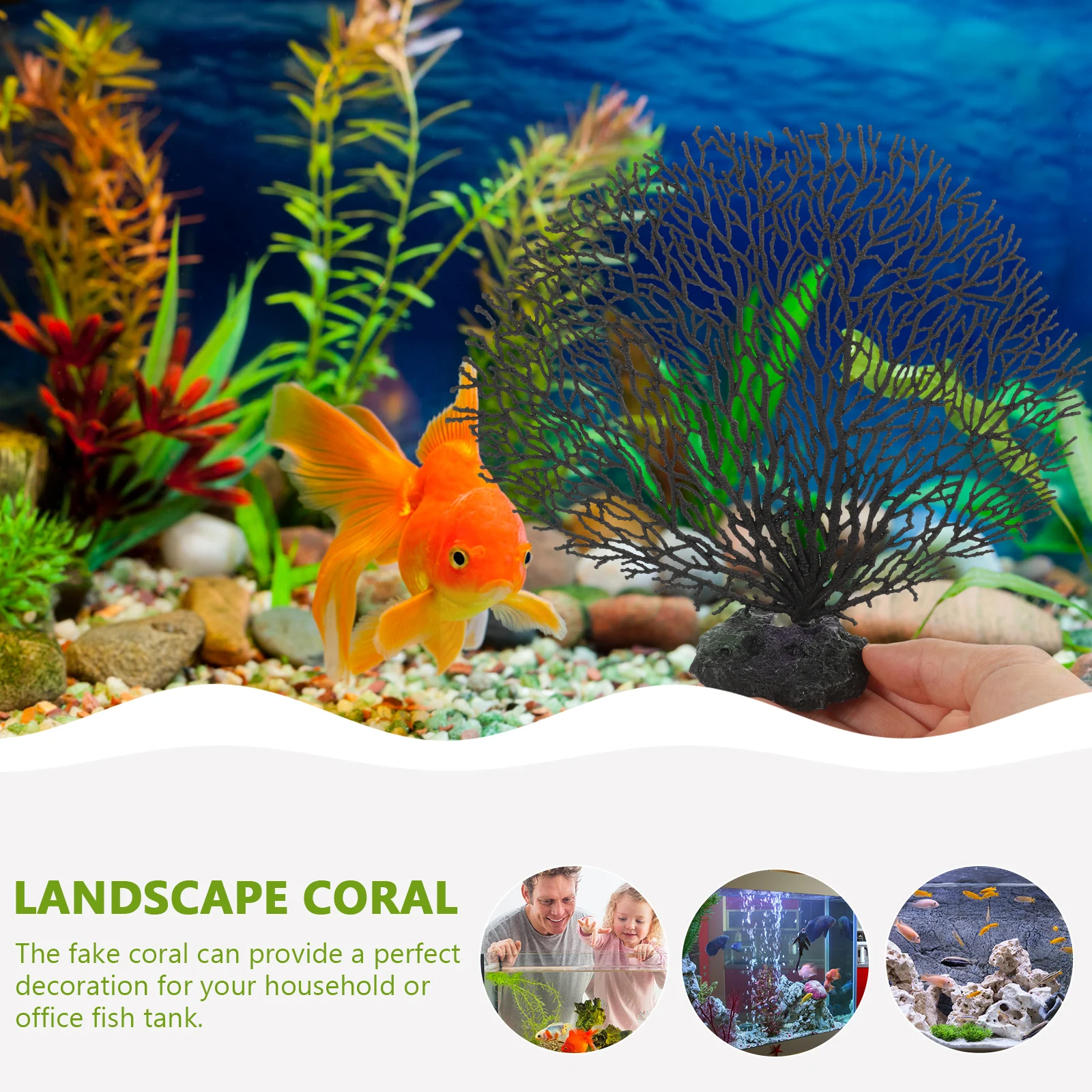 

Simulated Coral Wall Decorative Artificial Plant Mini Reef Pvc Aquarium Tank Underwater Landscape Fish Tank Pet Supplies Wear