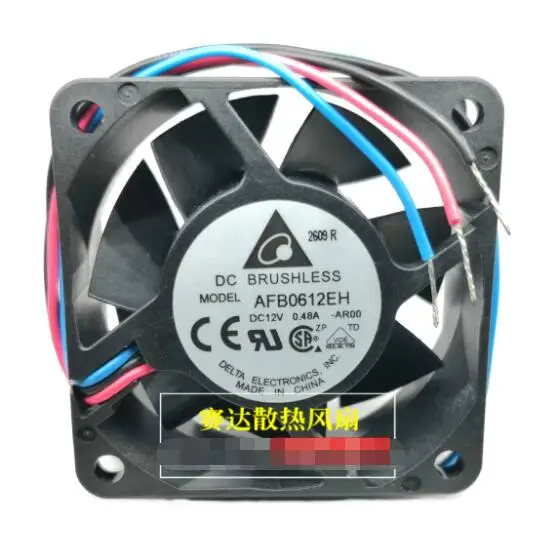 

Delta Electronics AFB0612EH AR00 DC 12V 0.48A 60x60x25mm 3-Wire Server Cooling Fan