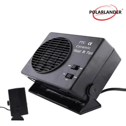 Car Portable Fan Cooler Warmer Car SUV Vehicles Ceramic Heater Electric 12V 150W/300W Accessories