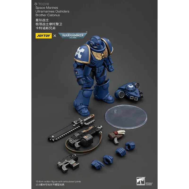 JOYTOY Oryginalna seria JOYTOY X Warhammer 40K U-Team [wersja 3.0] Extreme Warrior Osłona motocykla Cartenos Brothers Collect