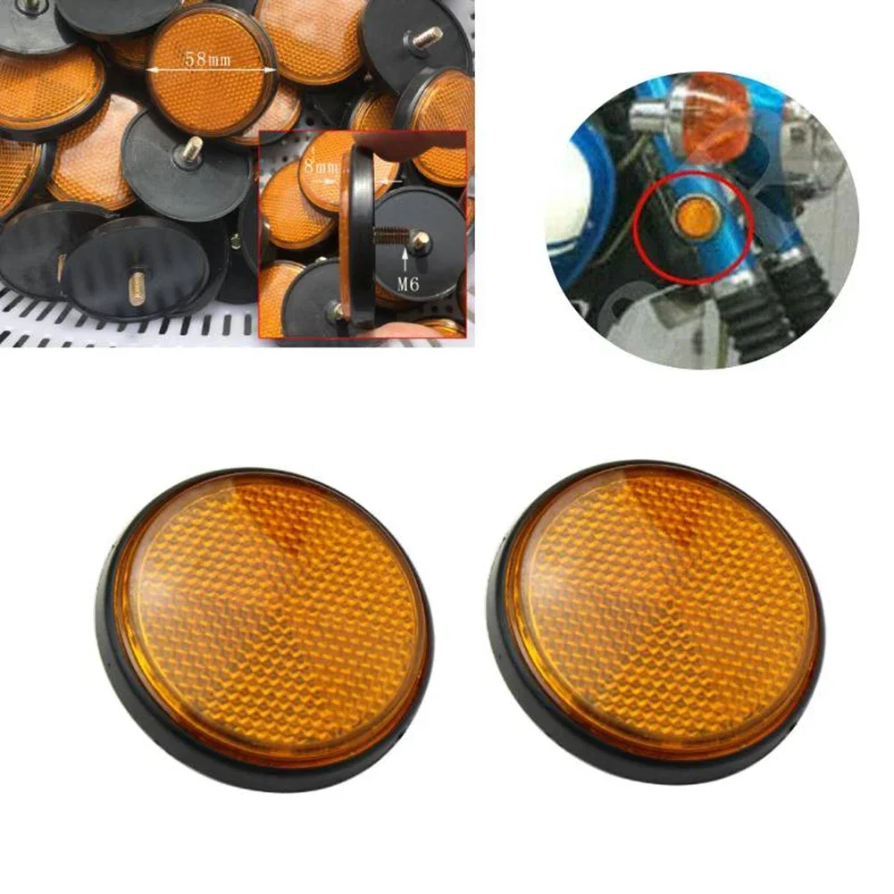 

Высокое качество, новый практичный полезный вилочный отражатель, винт M6, пластик, толщина 8 мм, левый и правый мотоцикл, заменяет