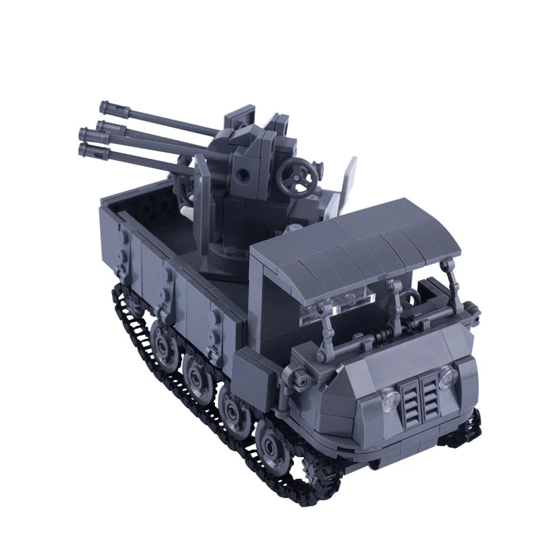 WWII Building Block Set Army German American Character Weapons Soldier Battle Vehicle Tank Model Armored Mini Brick Toy R051 DIY