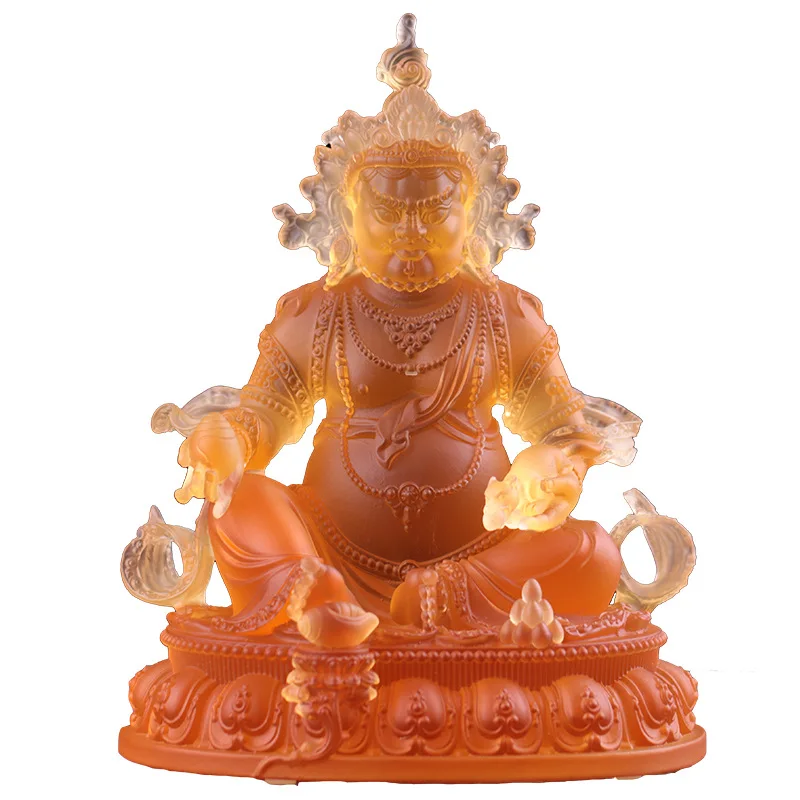 CXX glazed home is dedicated to the Buddha statue of the God of Wealth, living room home front desk crafts