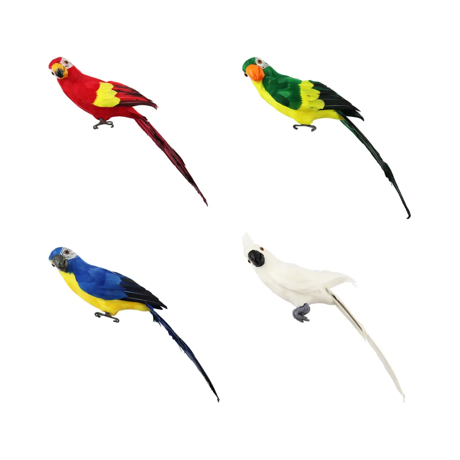 Simulation Parrot 60cm Fake Feathered Parrot for Landscape Patio Outdoor