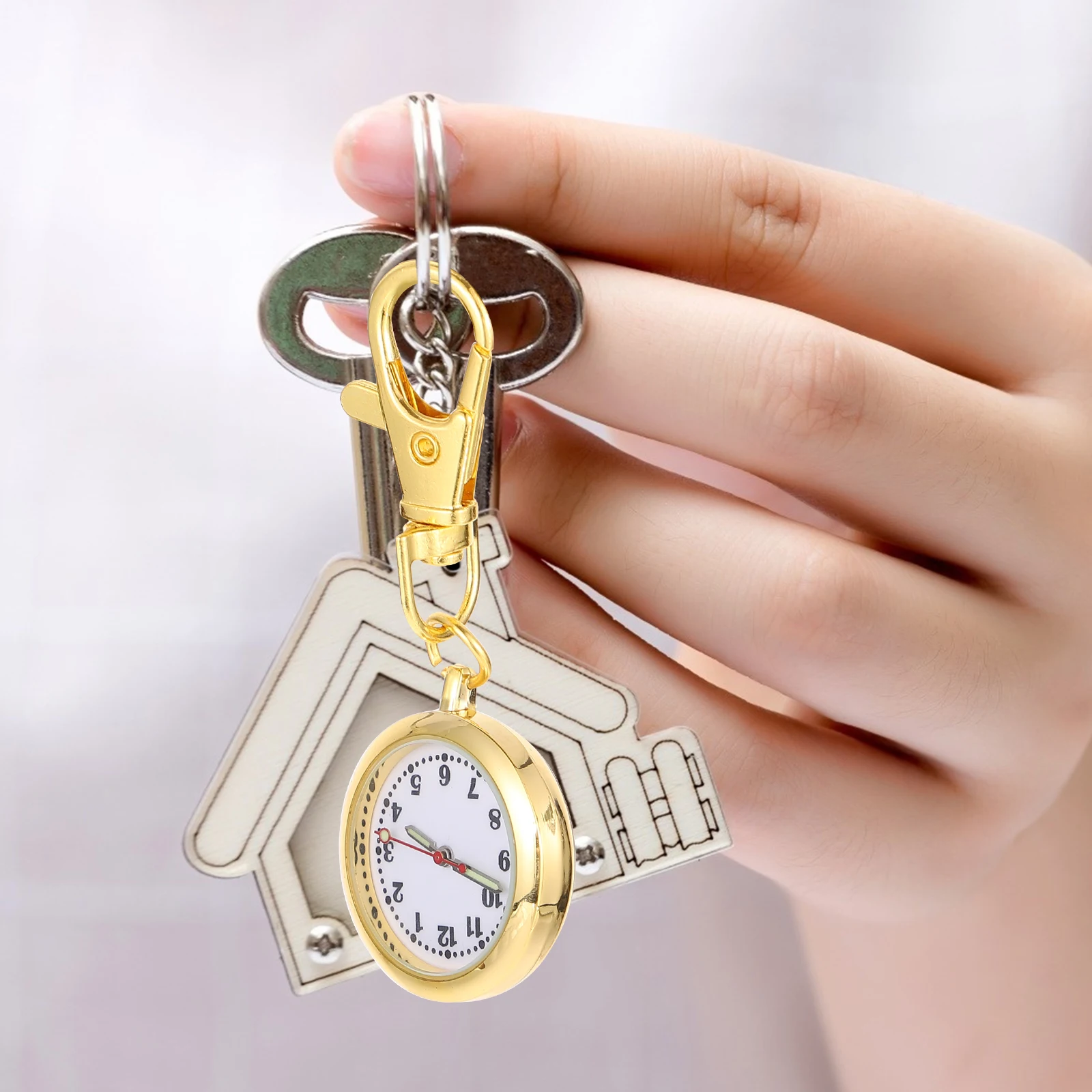 

Nurse Watch Fob with Seconds Nursing Watches for Nurses Women School Keychain Ladies
