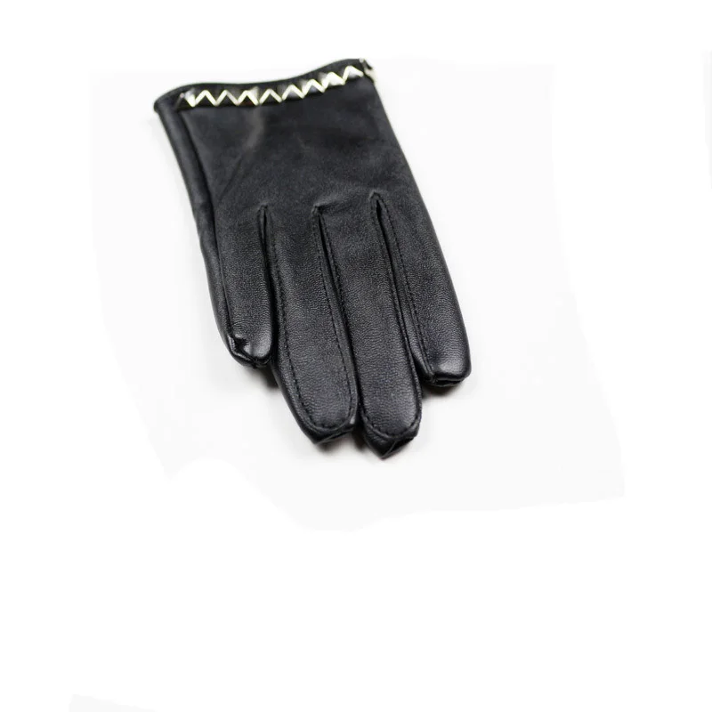 Fashion Female Night Club Pole Dancing Leather Gloves Women Gothic Punk Rivets Rock Show Half Palm Full Finger Fitness Gloves A4