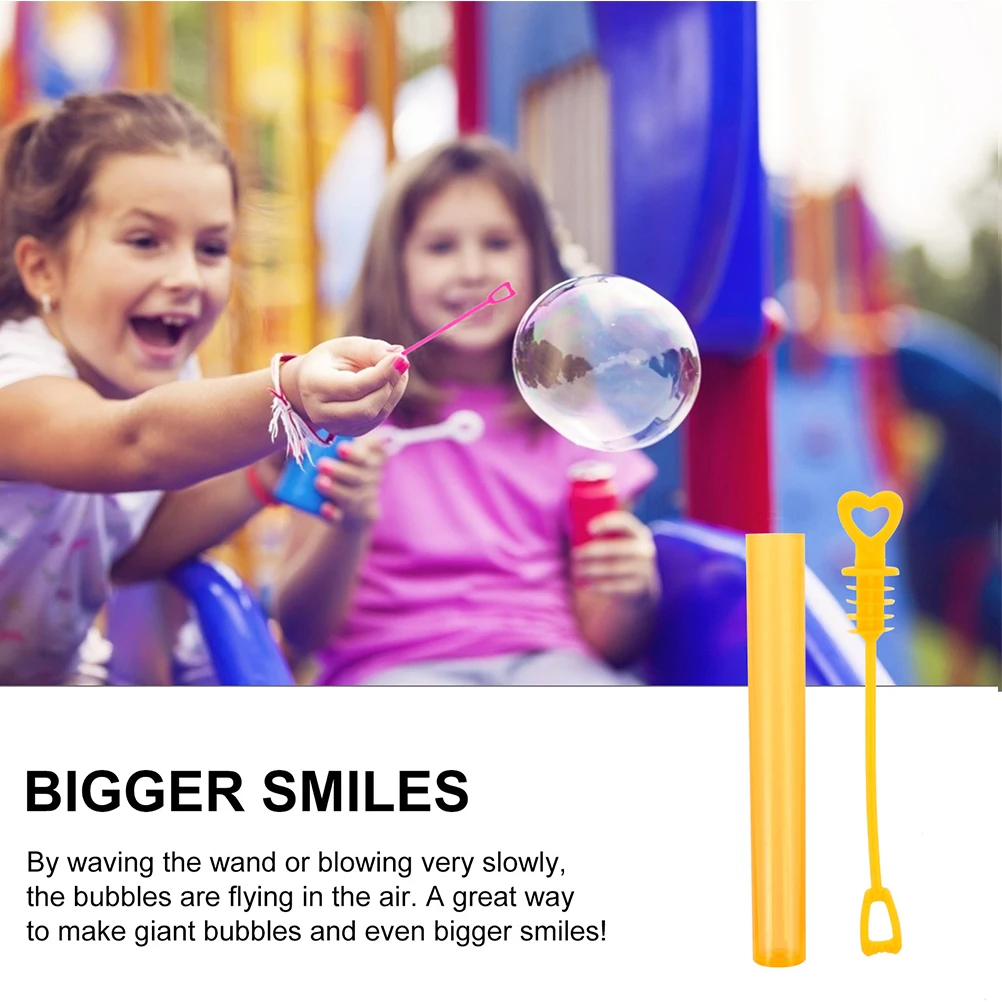 

30 Pcs Empty Bottle of Bubble Tube Safe Wands for Kids The Holiday Blowers Plastic Party Favors Family Reunion